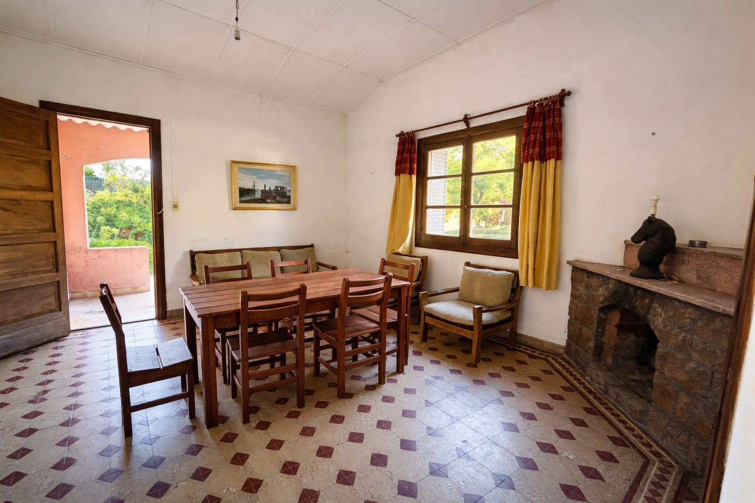 Casa Bruzzone: Living comedor